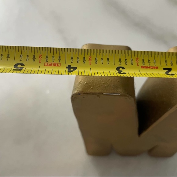 Gold Metal M Homer Decor Piece - Picture 7 of 8